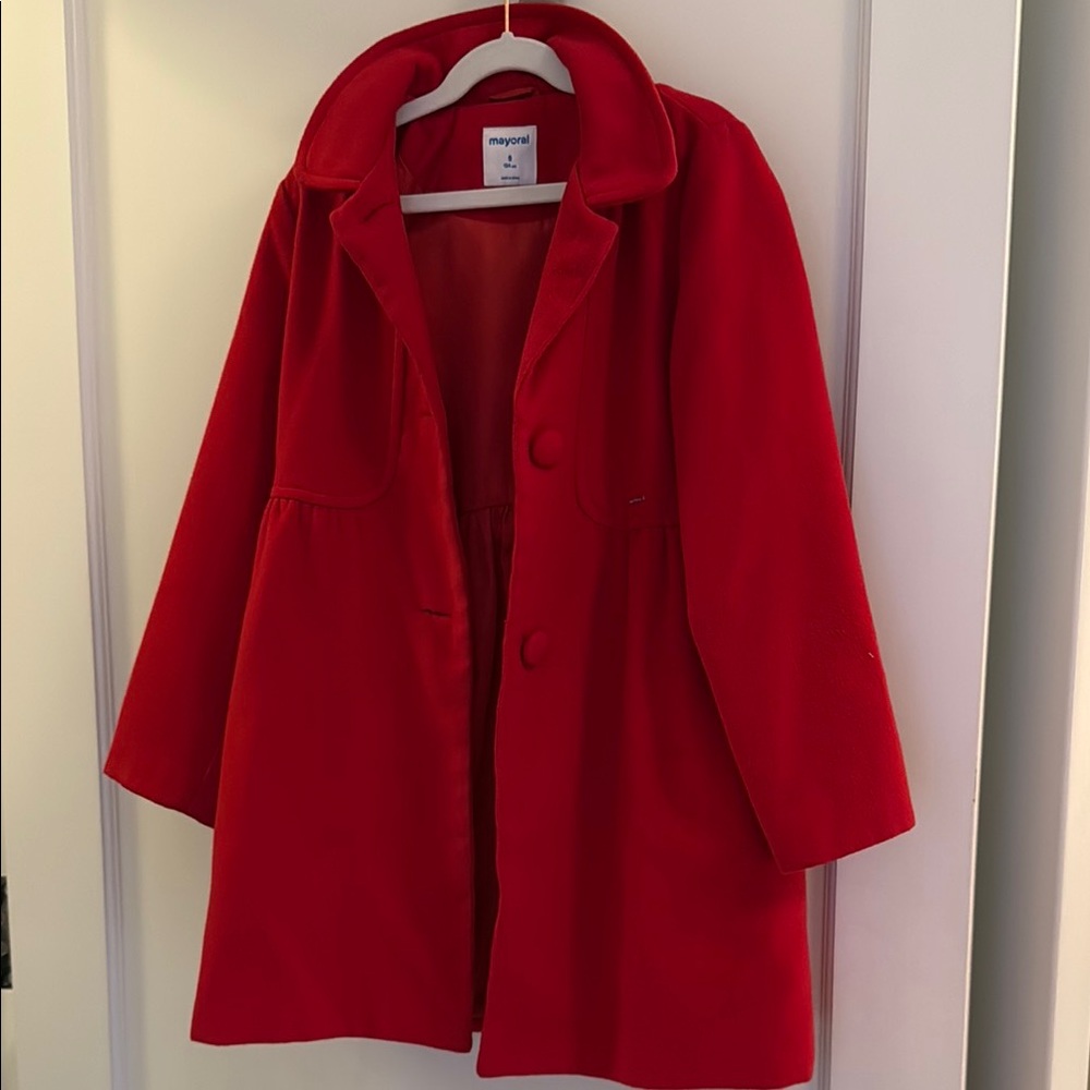 Red Kids Coat by Mayoral